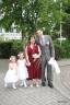 Familie vor der Trauung
